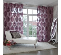 Тюлевая штора Этель сетка с бархатом 240х265 см Ренессанс Лилиан, 100% полиэстер 3277296