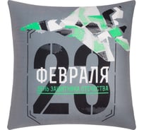 Подушка Этель "Самолет" 40x40 см, велюр, 100% п/э 9101176