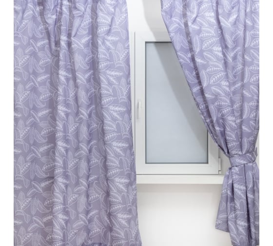 Комплект штор для кухни Этель с подхватами Ease 145x180 см, 2 шт, 100% полиэстер 7183005
