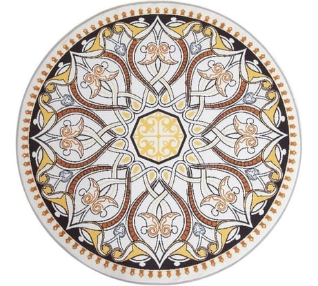 Ковер Этель "Узорная графика" d 120 см, 700 г/м2 4982176