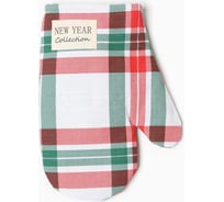 Варежка-прихватка Этель Нoliday decoration 20x27 см, репс, 100% хлопок, ватин 250 г/м2 9829345