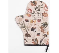 Варежка-прихватка Этель Nature forest 20x28 см,саржа, 100% хлопок, ватин 250 г/м2 7011769