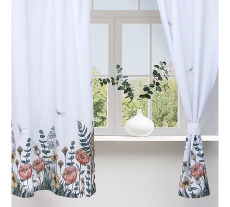 Комплект штор для кухни Этель с подхватами Kitchen collection 145x180 см, 2 шт, 100% полиэстер 9933897