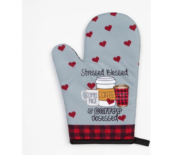 Варежка Этель Coffee 26х16 см, 100% полиэстер 9094037 1