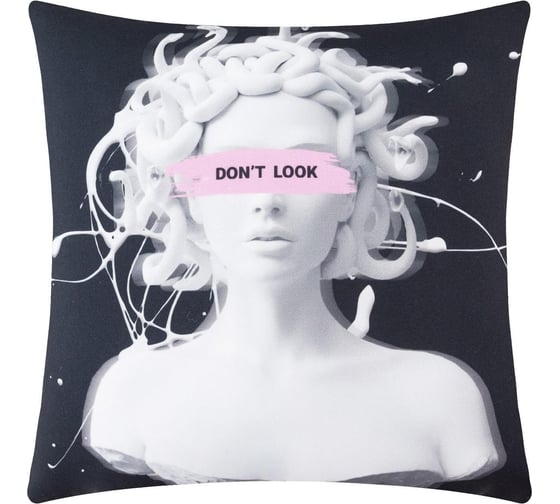 Подушка Этель Don't look, 35x35 см, габардин, 100% п/э 5572892 1