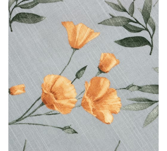 Комплект штор для кухни Этель с подхватами Yellow poppies 149x180 см, 2 шт 9322484