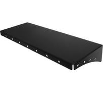 Полка для хранения EMBODIMENT металлическая, настенная, черная EMB-TB-SH-400x150-B