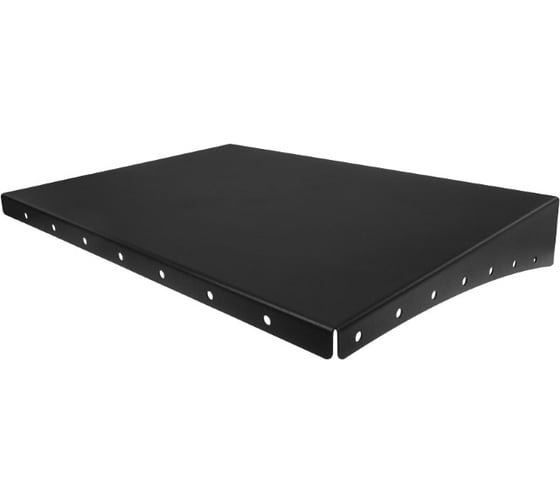 Полка для хранения EMBODIMENT металлическая, настенная, черная EMB-TB-SH-400x300-B