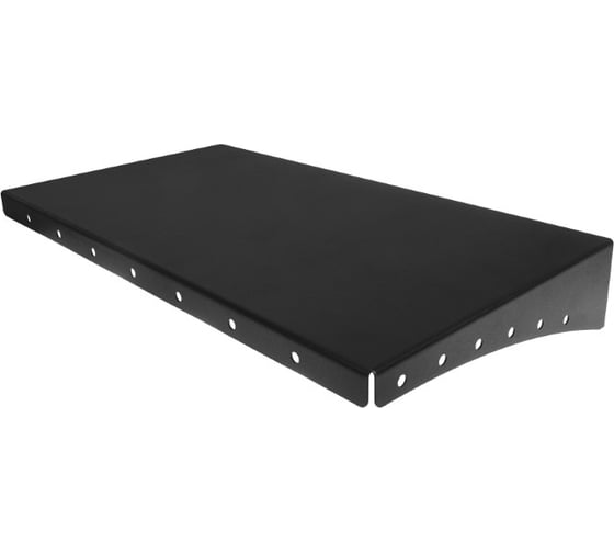 Полка для хранения EMBODIMENT металлическая, настенная, черная EMB-TB-SH-400x220-B