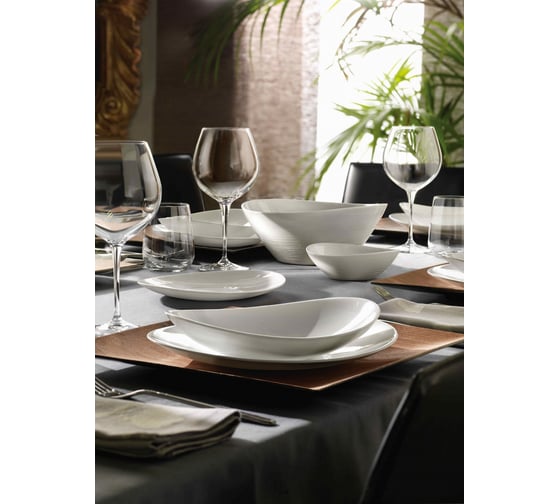 Тарелка для стейка Bormioli Rocco Prometeo 31,5x26 см, h 3,15 см упаковка 12 шт Б0048905