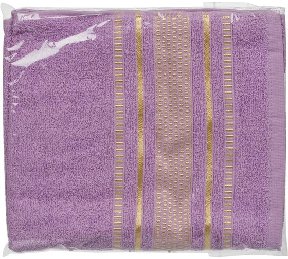 Махровое полотенце Комус Сатурн 70x135 см, 400 гр/м2, лаванда 1728659