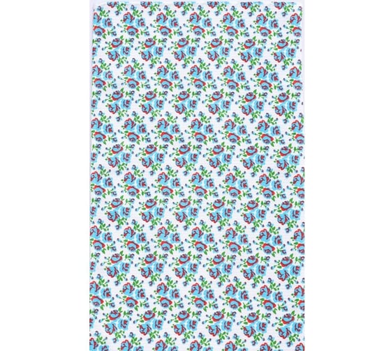 Кухонное вафельное полотенце Комус 35x60, 160 гр/м2, калейдоскоп, ассорти, 10 шт 1372637