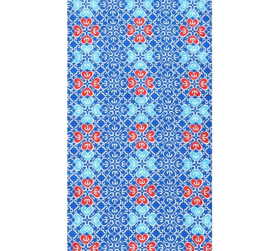 Кухонное вафельное полотенце Комус 35x60, 160 гр/м2, калейдоскоп, ассорти, 10 шт 1372637