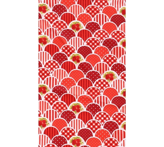 Кухонное вафельное полотенце Комус 35x60, 160 гр/м2, узоры, ассорти, 10 шт 1372636