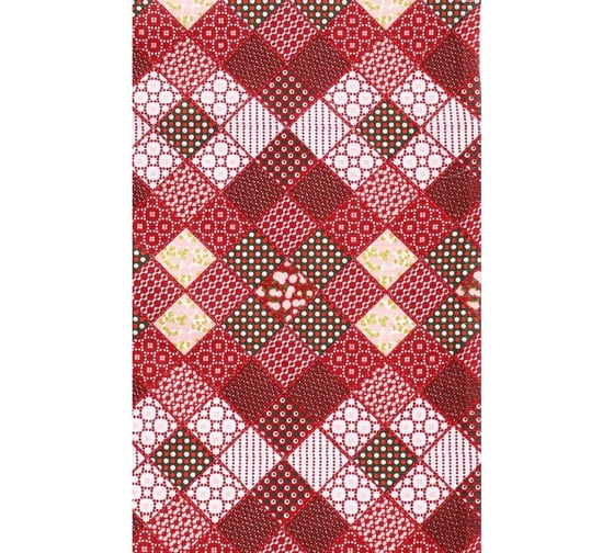 Кухонное вафельное полотенце Комус 35x60, 160 гр/м2, узоры, ассорти, 10 шт 1372636