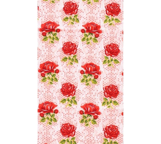Кухонное вафельное полотенце Комус 35x60, 160 гр/м2, узоры, ассорти, 10 шт 1372636
