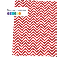 Кухонное полотенце Комус рогожка, 45x60, 160 гр/м2, зигзаг, ассорти, 10 шт 1372622