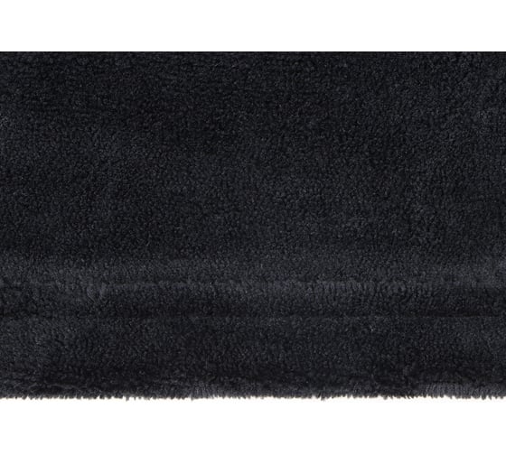 Плед Этель черный, 200x220 см, 100% п/э, корал-флис 220 гр/м2 9849663
