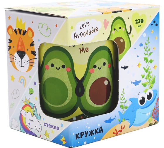 Кружка ND Play Авокадо, в подарочной упаковке, 230 мл, стекло 308044