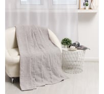 Плед Этель Diamond 220x240± 5 см, 450 гр/м2, бежевый, хлопок 100% 9303842