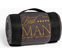 Плед Этель Best Man 130x150 см, 100% п/э, флис 160 гр/м2 7531906