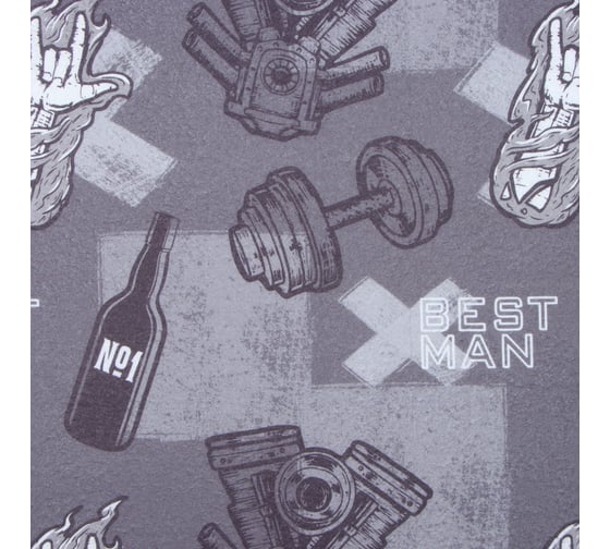Плед Этель Best man, 75x100 см, 100% полиэстер, флис 10193892