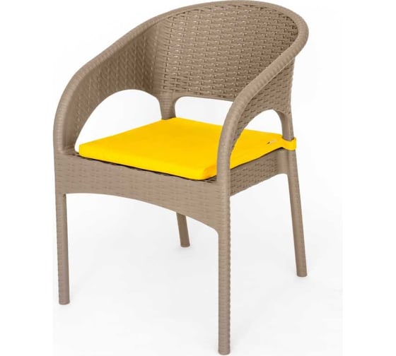 Подушка для кресла ELLASTIK-PLAST Rattan Ola Dom желтый ЭП 904687