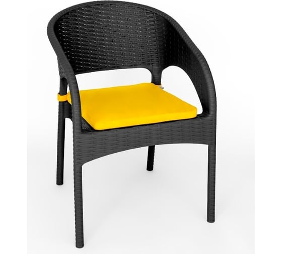 Подушка для кресла ELLASTIK-PLAST Rattan Ola Dom желтый ЭП 904687