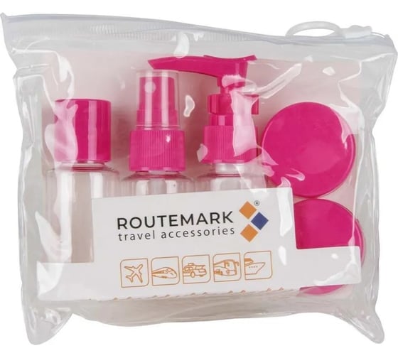 Дорожный набор ROUTEMARK 6 в 1 Liquidpack-Pink 1