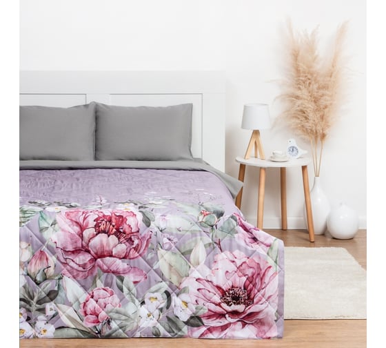 Покрывало Этель Bloom, 180x210 ±5 см, двуспальное, микрофибра 9264949 1
