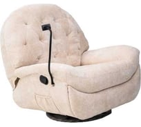 Вибромассажное кресло Calviano Bellisimo светло-бежевое 4816087400888