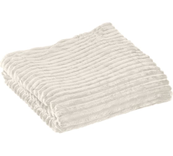 Флисовое покрывало PERFECTO LINEA серия Sleep mood 150x200 см, белое 60-150211