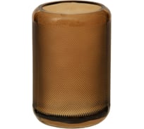 Декоративная ваза из стекла Вещицы цилиндр, 100х100х150 мм, коричневый Ekg-18