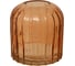 Декоративная ваза из стекла Вещицы рельеф 145х145х160 мм, персиковый Ekg-13 1
