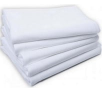 Пододеяльник ООО Комус 1.5 спальный, 148x210 см, бязь, 125 г/м2, белый, 10 шт. 623309