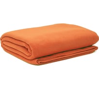 Плед ООО Комус флис, 220 г/м2, 130x150 см, оранжевый 1064606