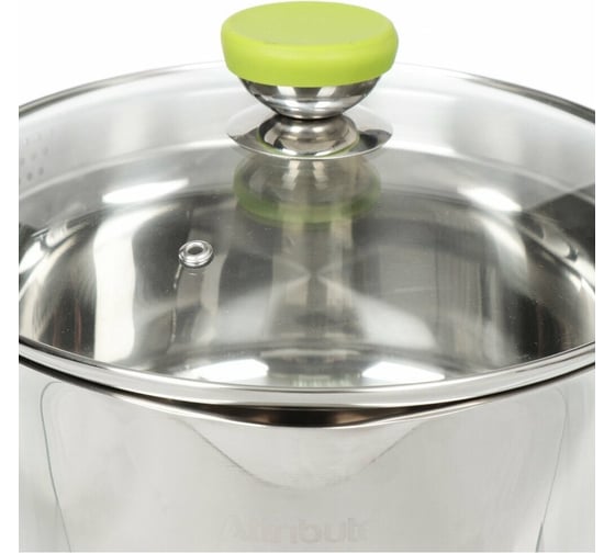 Кастрюля с крышкой Attribute lime 5л ASS324