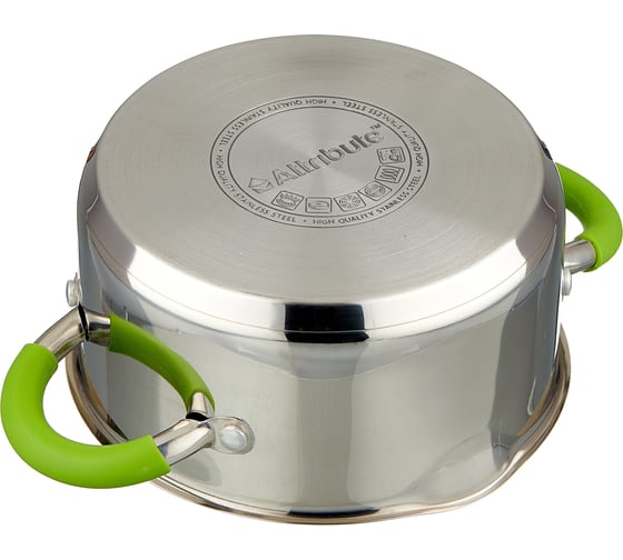 Кастрюля с крышкой Attribute lime 5л ASS324