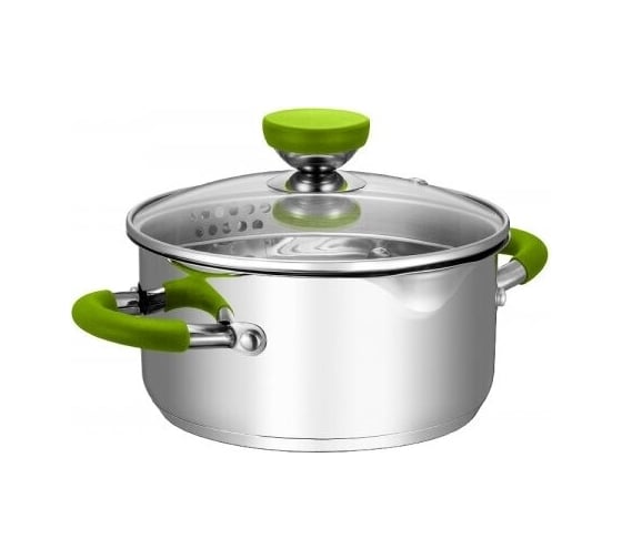 Кастрюля с крышкой Attribute lime 2л ASS318