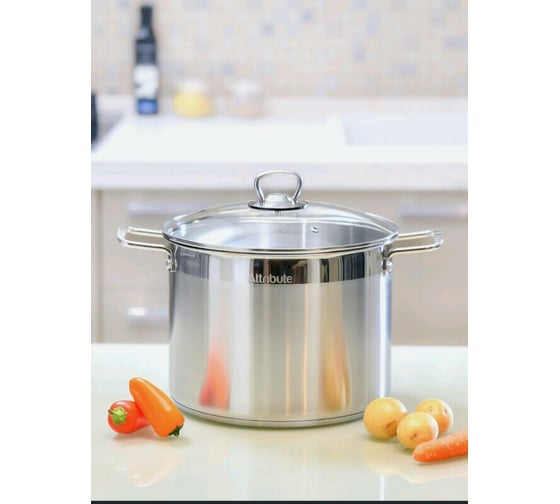 Кастрюля с крышкой Attribute master chef 8л ASM008