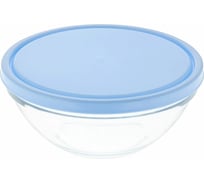 Салатник Pasabahce PSB ШЕФ с голубой крышкой, 230 мм, г. Бор 53583