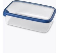 Емкость для морозилки и свч CURVER grand chef 4 л, прямоугольная, синяя крышка 00010-831-00