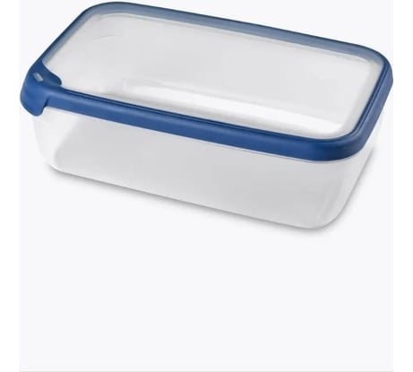 Емкость для морозилки и свч CURVER grand chef 4 л, прямоугольная, синяя крышка 00010-831-00