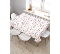 Скатерть прямоугольная тканевая JOYARTY на стол с рисунком Изобилие сердец 120х145 см tc_422651_120x145