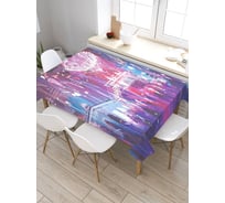 Прямоугольная скатерть из сатена JoyArty Тайная вечеринка tc_23042_120x145