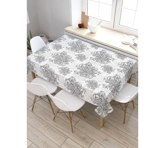 Прямоугольная скатерть из сатена JoyArty Судьбоносные цветы tc_20866_120x145 1