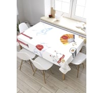 Прямоугольная скатерть из сатена JoyArty Суши-бар tc_31249_120x145