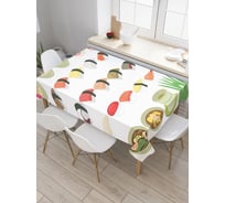 Прямоугольная скатерть из сатена JoyArty Суши и роллы tc_6471_120x145