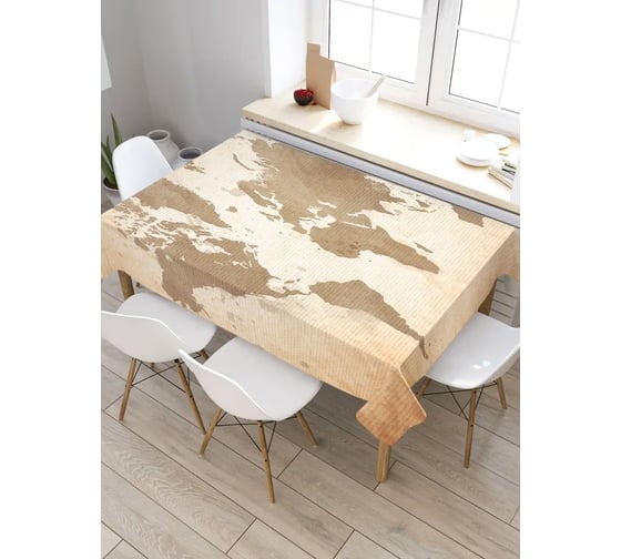 Прямоугольная скатерть из сатена JoyArty Тайны мира tc_21377_120x145 1