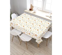 Прямоугольная скатерть из сатена JoyArty Сырное счастье tc_378522_120x145